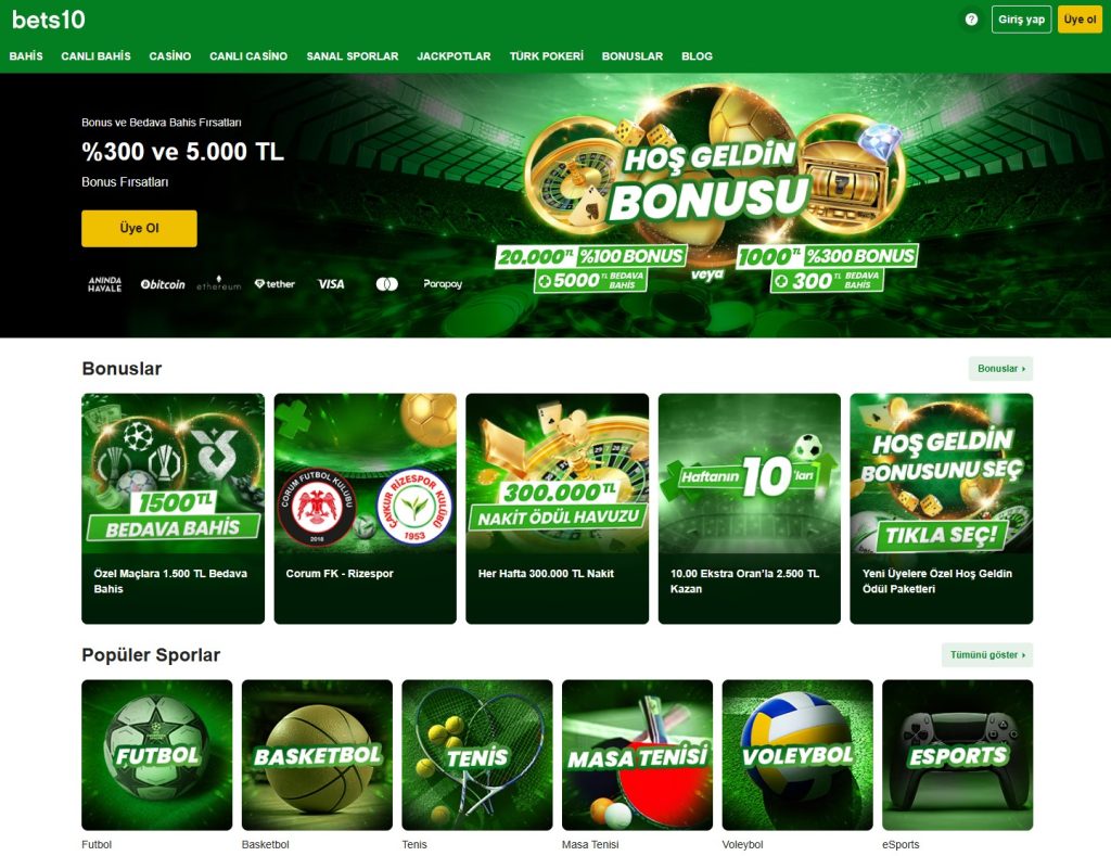 Bets10 Spor Bahisleri 2026