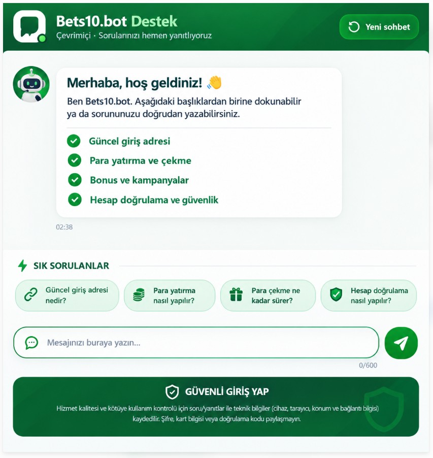 Bets10.bot Açıldı
